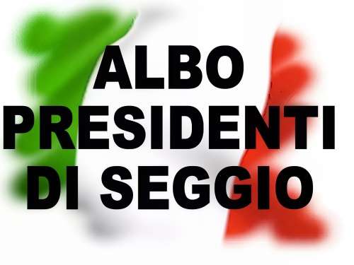 Aggiornamento Albo Presidenti di seggio elettorale