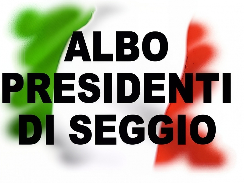 Aggiornamento Albo Presidenti di seggio elettorale